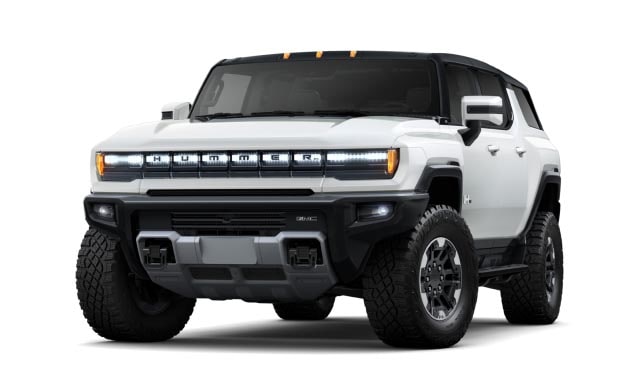 A left-facing quarter view of the 2024 GMC Hummer EV