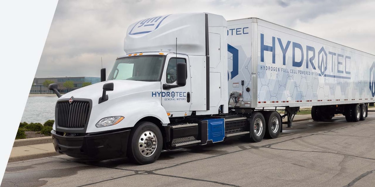 A Semitruck with a Hydrotec trailer