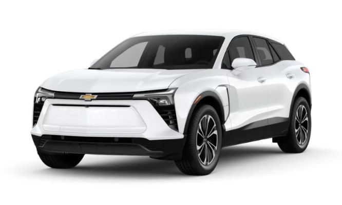 A left-facing three-quarter view of the 2023 Chevrolet Blazer EV