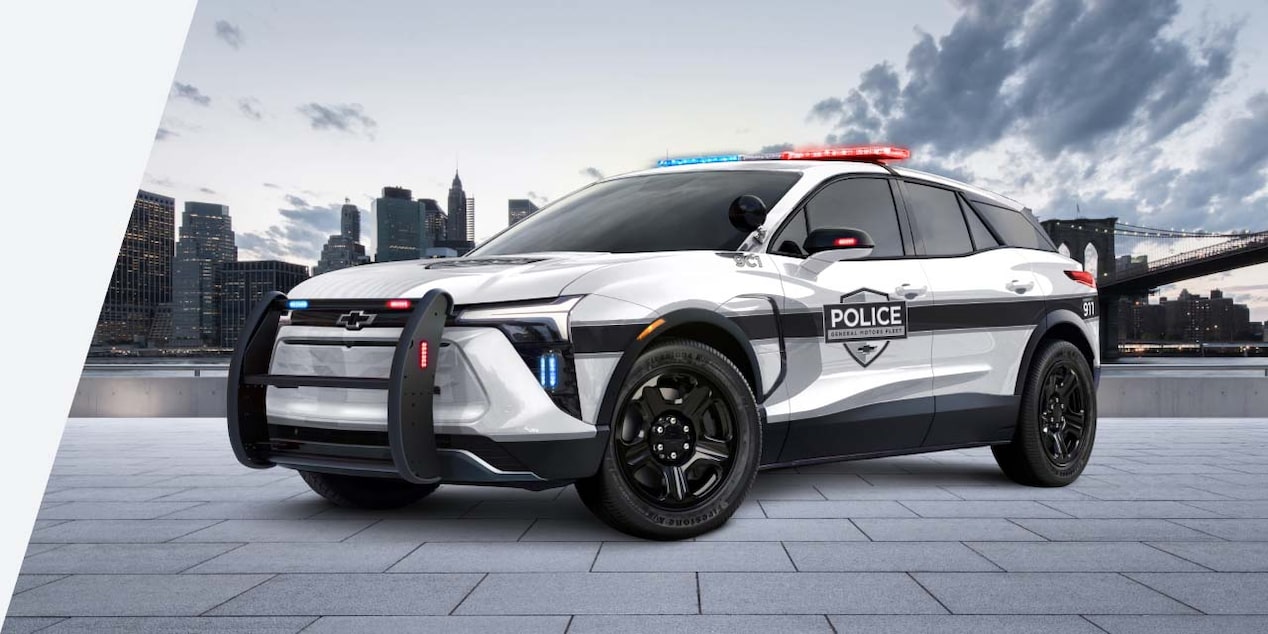  A GM Police vehicle.